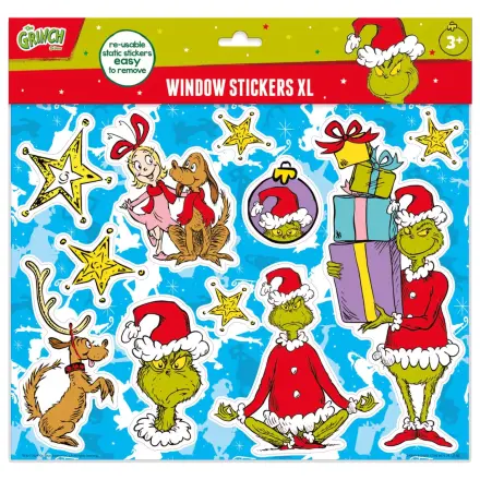 The Grinch Dr Seuss Fenster Aufkleber Set XL Produktfoto