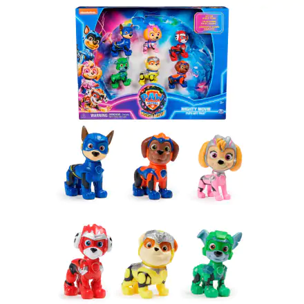 Paw Patrol Mighty Movie 6er Figuren set Produktfoto