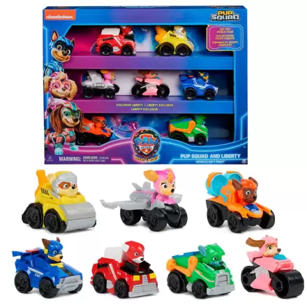Paw Patrol Mighty Movie 7er Fahrzeug set Produktfoto