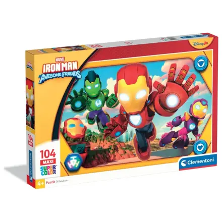 Iron Man and His Super Team Hero Squad 104-teiliges Maxi Puzzle Produktfoto