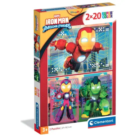 Iron Man and His Hero Squad 2x20 Teile Puzzle Produktfoto