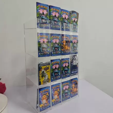 Acryl Counter Display für Trading Card Booster Packs Produktfoto