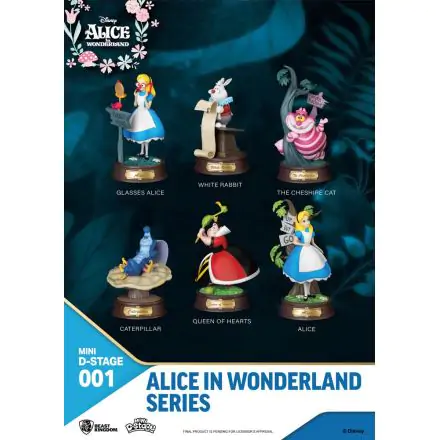 Alice im Wunderland Mini Diorama Stage Statuen 6-er Pack 10 cm Produktfoto