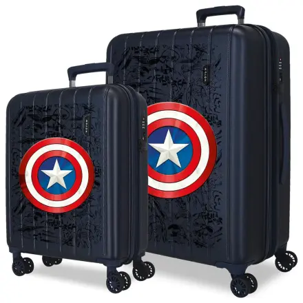 Marvel Captain America Hero ABS Trolley Koffer Set 55/65cm Produktfoto