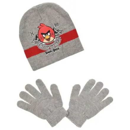 Angry Birds Heavy Hitters Grey Kinder Mütze + Handschuhe Set 54 cm Produktfoto