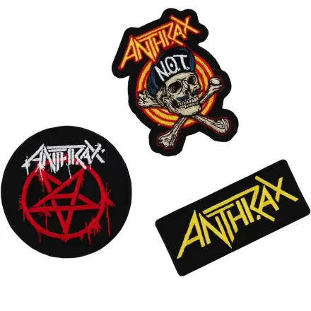 Anthrax 3er Set Aufnäher Produktfoto