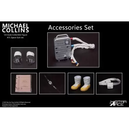 Apollo 11 Zubehör für 1/6 Actionfigur Michael Collins Produktfoto