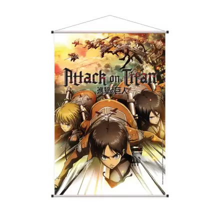 Attack on Titan Wandrolle Eren, Mikasa & Armin 60 x 90 cm Produktfoto