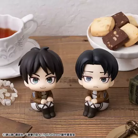 Attack on Titan Look Up PVC Statue Eren Jaeger & Levi Set (mit Geschenk) 11 cm Produktfoto