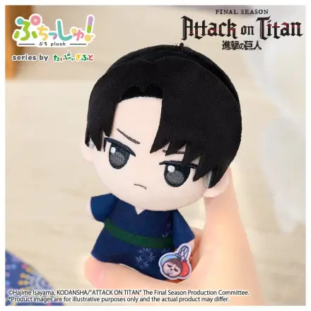 Attack on Titan Puchish! Plüschfigur Levi Ackerman Vol. 2 (Yukata Ver.) 12 cm Produktfoto