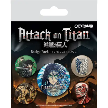 Attack on Titan Ansteck-Buttons 5er-Pack Season 4 termékfotója