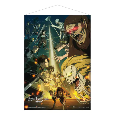 Attack on Titan: The Final Season Wandrolle Paradis Island Vs Marley 50 x 70 cm Produktfoto