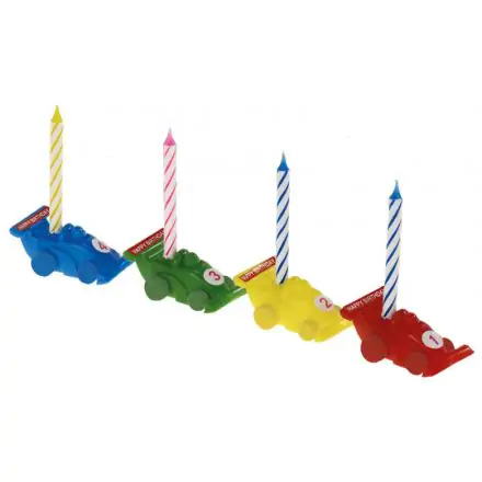 Cars Colorful Happy Birthday Kerzen-Set 4-teilig Produktfoto