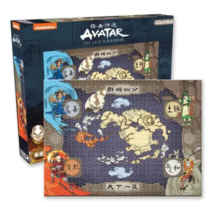 Avatar: The Last Airbender Landkarten-Puzzle (1000 Teile) Produktfoto