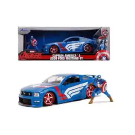 Avengers Diecast Modell 1/24 2006 Ford Mustang GT Captain America Produktfoto