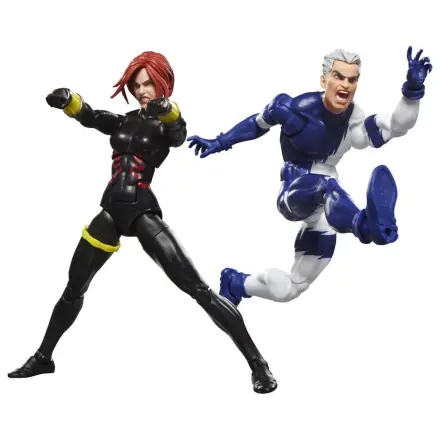 Avengers Marvel Legends Action-Figuren 2er-Pack Black Widow & Quicksilver 15 cm Produktfoto