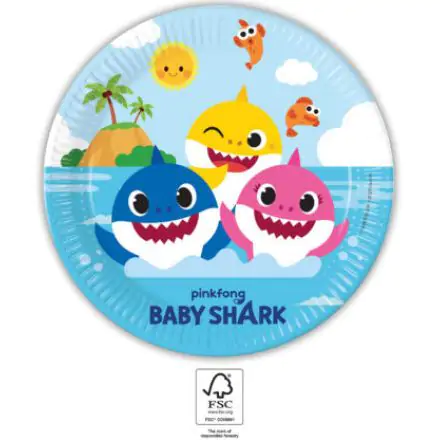 Baby Shark Next Generation Pappteller 8 Stück 23 cm FSC Produktfoto