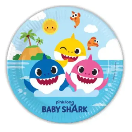Baby Shark Next Generation Pappteller 8 Stück 23 cm FSC Produktfoto
