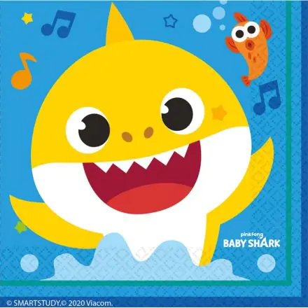 Baby Shark Servietten 16 Stk. 33*33 cm Produktfoto