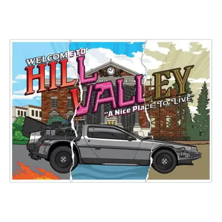 Back To The Future Art Print Hill Valley 40th Anniversary Limited Edition 42 x 30 Zentimeter Produktfoto
