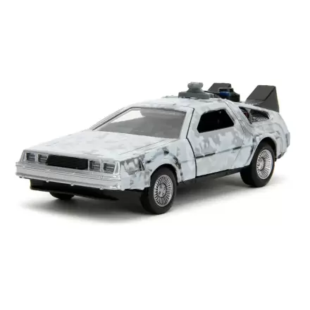 Zurück in die Zukunft Hollywood Rides Diecast Modell 1/32 DeLorean Time Machine Frost termékfotója