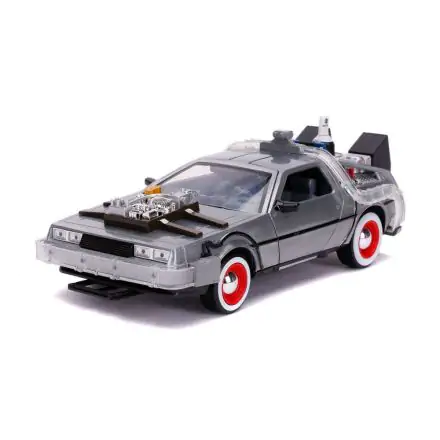 Zurück in die Zukunft III Hollywood Rides Diecast Modell 1/24 DeLorean Time Machine termékfotója