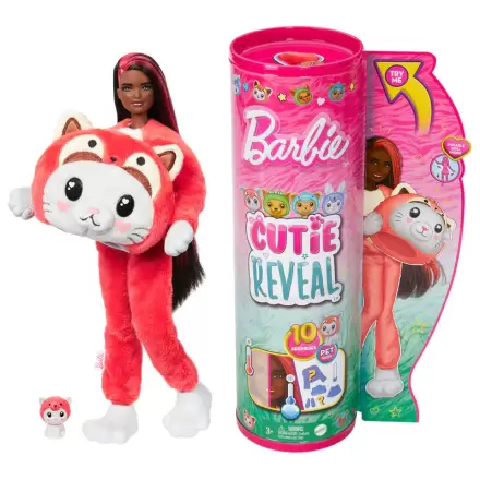 Barbie Chelsea Cutie Reveal Serie Costumes Red Panda Kitten Puppe Produktfoto