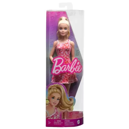 Barbie Fashionista Pink Flowers Dress Puppe termékfotója