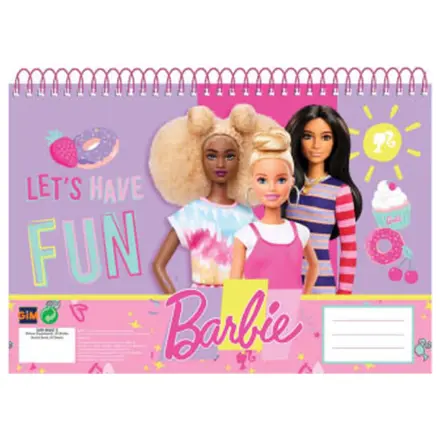 Barbie Happy Thoughts A/4 Spiral-Skizzenbuch, 30 Blatt Produktfoto
