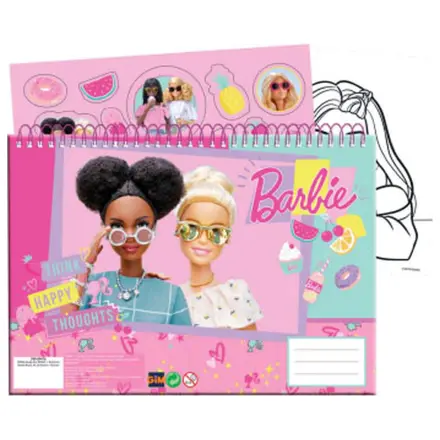 Barbie Happy Thoughts DIN A4 Spiral Skizzenbuch 40 Blätter mit Stickern Produktfoto