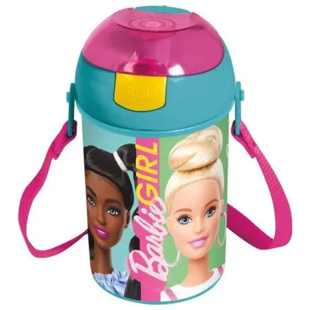 Barbie Happy Thoughts Kunststoff Trinkflasche mit Haken 450 ml Produktfoto
