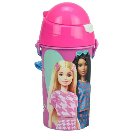 Barbie Happy Thoughts Kunststoff Trinkflasche mit Haken 500 ml Produktfoto