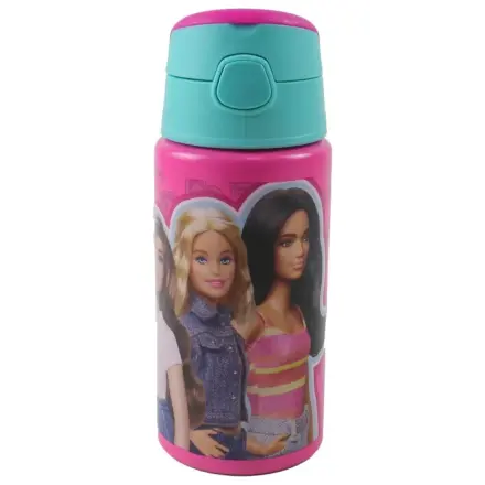 Barbie Love Aluminium-Strohhalm Trinkflasche mit Haken 500 ml Produktfoto
