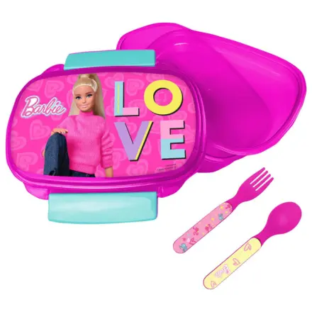 Barbie Love Sandwich Box + Besteck Set Produktfoto