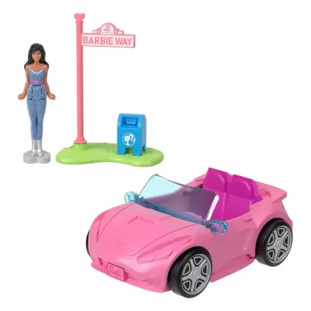 Barbie Mini BarbieLand Puppe und Fahrzeug Cabrio 4 cm Produktfoto