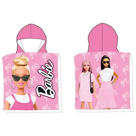 Barbie Street Style Strandtuch Poncho 50x100 cm Produktfoto