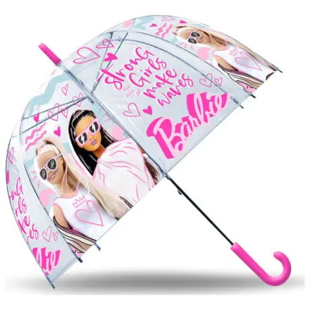 Barbie Strong Girls transparenter Regenschirm für Kinder Ø70 cm Produktfoto