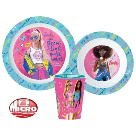 Barbie Stylish Geschirr Set, Mikroplastik Set, mit Glas 260 ml Produktfoto