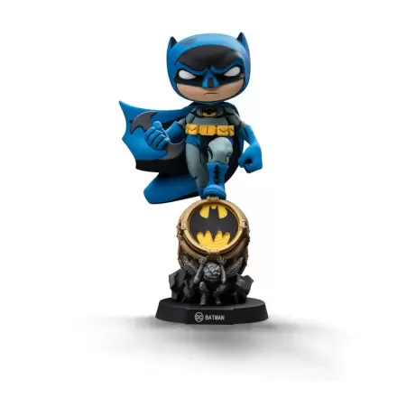 Batman Mini Co. PVC Figur Batman auf Bat-Signal (Blue Variant) 19 cm Produktfoto