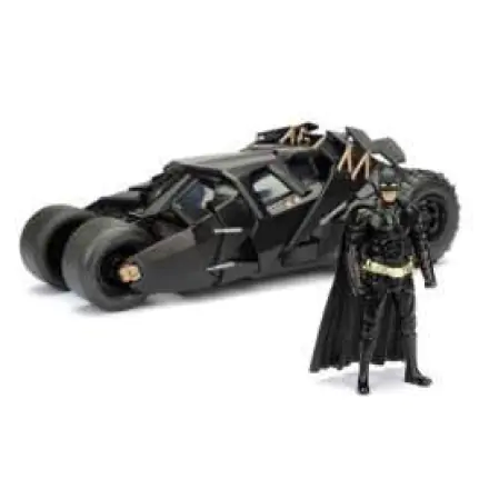 Batman The Dark Knight Diecast Modell 1/24 2008 Batmobile mit Figur Produktfoto