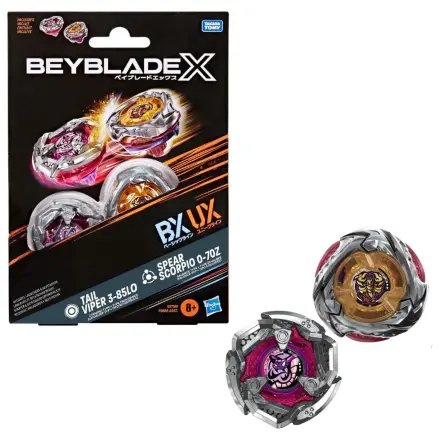 Beyblade X Tail Viper 3-85LO & Spear Scorpio 0-70Z Produktfoto