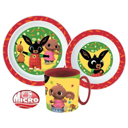 Bing Happy Bunny Geschirrset, Micro Kunststoff-Set mit Tasse Produktfoto