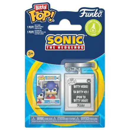 Bitty Funko POP Figur & Schlüsselanhänger Sonic The Hedgehog Sonic Produktfoto