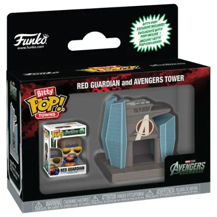 Bitty Funko POP! Figur Ride Marvel Studios Avengers Doomsday Red Guardian und Avengers Tower Produktfoto