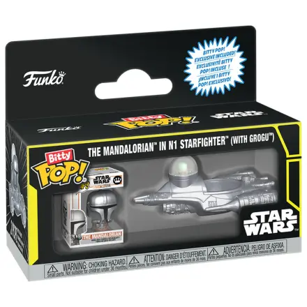 Bitty Funko POP! Figur Ride Star Wars The Mandalorian In N1 Starfighter With Grogu Produktfoto