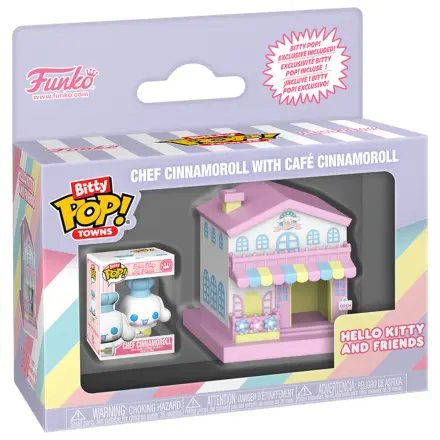Bitty Funko POP Figur Town Hello Kitty and Friends Chef Cinnamoroll With Cafe Cinnamoroll Produktfoto