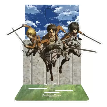 Attack on Titan Acryl Diorama Eren, Mikasa & Armin 20 cm termékfotója