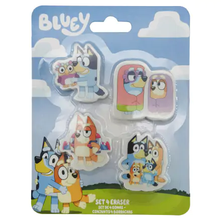 Bluey 4-er set Radiergummi Produktfoto