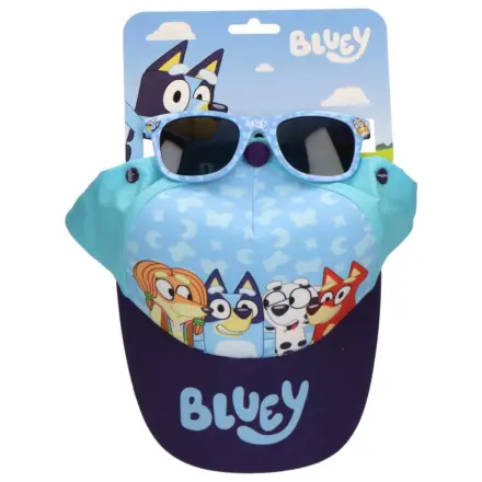Bluey Blue Team Sonnenbrille und Baseballkappe Set Produktfoto