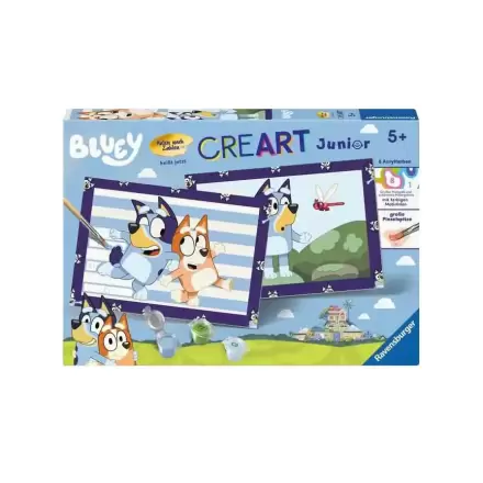 Bluey CreArt Junior Malen nach Zahlen Malset Bluey & Bingo 22 x 32 cm *Deutsche Edition* Produktfoto